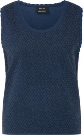 Marc Cain Elegant Fijngebreide Top - Dames - Tops - Blauw - Maat: M Viscose
