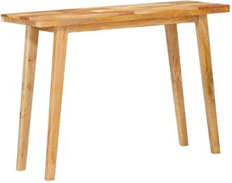 vidaXL Mesa De Comedor Natural 100 X 35 X 75 Cm Madera De Mango Maciza Vidaxl