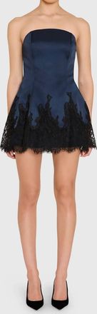 Amanda Uprichard Romily Mini Romper In Blue