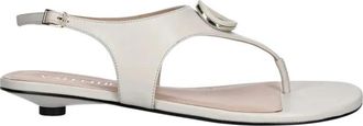 Valentino Valentine Sandal - Dames - Sandalen met hakken - Wit - 39 EU - Leer - Schoenen