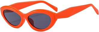 Generic Small Frame Women Outdoor Sunglasses Men Sports Decorative Sun Glasses(Orange)