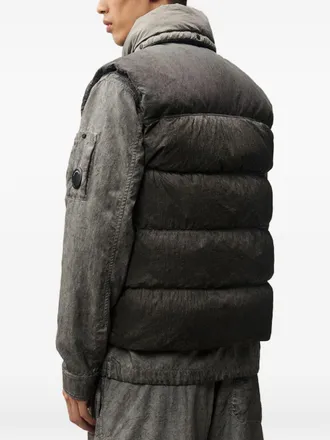 C.P. Company Padded Nylon Down Vest - Charcoal
