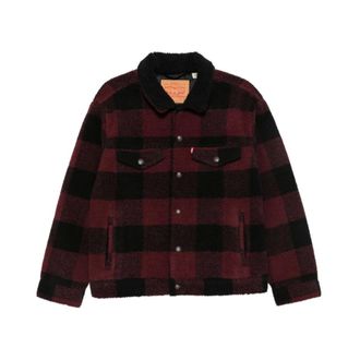 Levi's Levis Hemden - Heren - Jassen - Rood - Maat: S Zijde