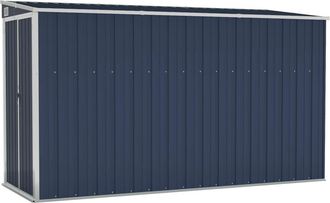 vidaXL Cobertizo De Jard&iacute;n De Pared Acero Galvanizado 118x288x178 Cm Vidaxl