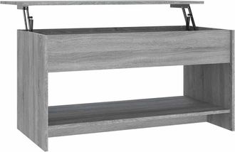 vidaXL Vidaxl - Mesa De Centro Madera De Ingenier&iacute;a Gris Sonoma 102x50x52,5 Cm