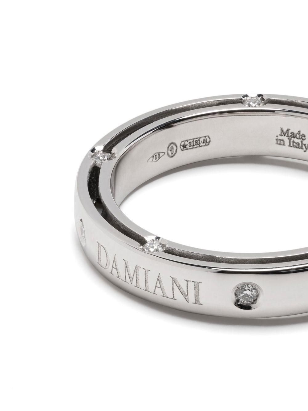 Damiani x Brad Pitt Anello Side in oro bianco 18 carati e