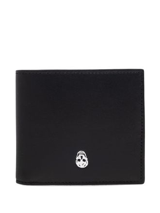 Alexander McQueen skull-plaque bi-fold wallet - Black
