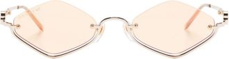 Gucci Occhiali da sole geometrici - Oro
