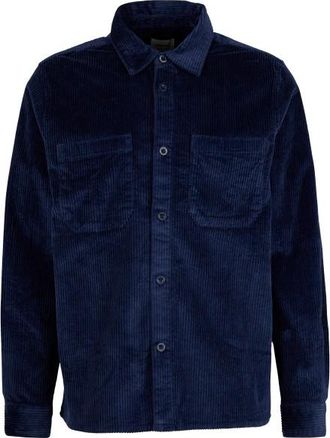 Dedicated Shirt Kil Corduroy Hemd f&uuml;r Herren | blau