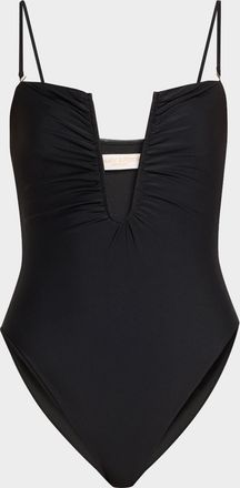 Ramy Brook Bianka Plunging One-Piece Swimsuit