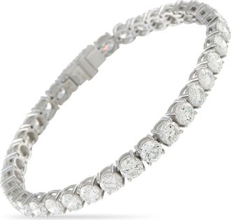 Luxury Bazaar Platinum 15.58ct Diamond Tennis Bracelet MF01-041526