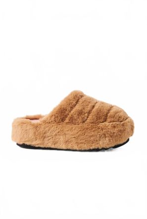 Free People Womens Its A Vibe Platform Slipper In Teddy