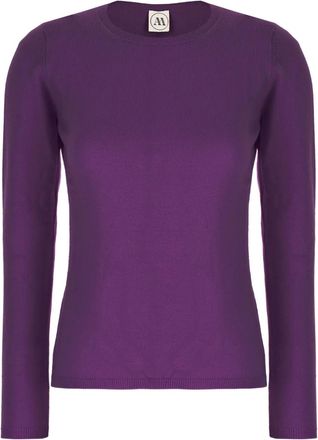 Andrè Maurice cashmere sweater - women - Cashmere - L - Purple