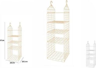 Trade Shop Trade Shop - Organizer Per Armadi 5 Ripiani Con Ganci Grucce Salvaspazio 97 X 29 X 29cm 70947