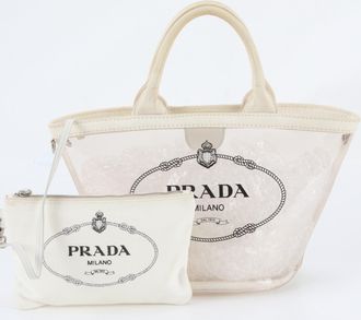 Prada Clear Handbag Shoulder Bag Tote Bag (Pre-Owned)