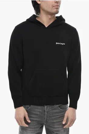 Palm Angels Cotton Hooded Sweater CLASSIC LOGO size M