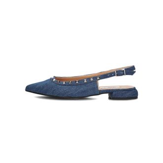 Notre-V Schoenen, Dames, Blauw, 38 EU, Leer, Ballerinas