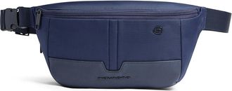 Piquadro Tassen, Heren, Blauw, ONE Size, Leer, Uitbreidbare Heuptas