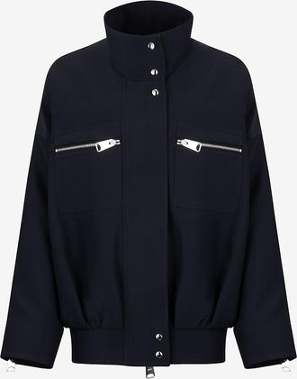 Khaite Oversize-Bomberjacke aus Faille Ayman