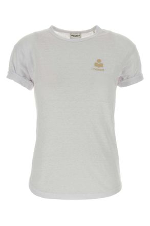 Isabel Marant White Logo Crew Neck T-Shirt