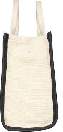 Marc Jacobs Womens Medium Tote Bag Beige Cotton Polyester Handbags Hand