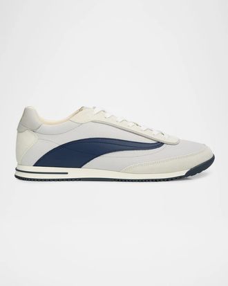 Brunello Cucinelli Men & apos;s Techno Textile and Nubuck Low-Top Sneakers