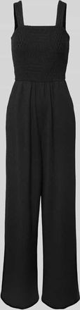Only Regular Fit Jumpsuit mit gesmoktem Rumpf Modell ELISE in Black, Größe XS