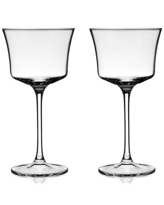 Viski Set Of 2 Crystal Sour Glasses