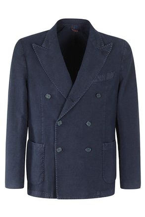 Santaniello Double Breasted Jacket Linen Cotton Armoured