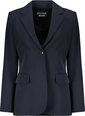 Moschino Elegante Klassieke Blazer - Dames - Blazers - Blauw - XS - Polyester - Jassen