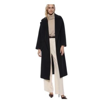 Imperial Single-Breasted Coats, female, Black, Size: 2XS Cappotto Over