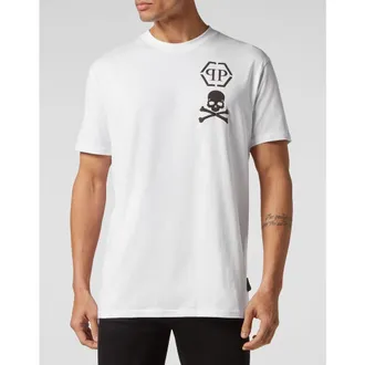 Philipp Plein T-Shirt V-Neck Skull Men in White at Nordstrom, Size Xxx-Large