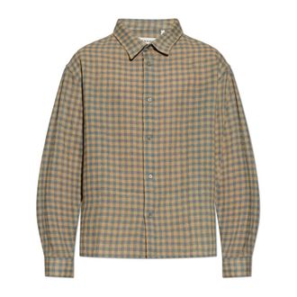 Frame Denim Overhemden, Heren, Beige, S, Wol, The Wool Shirt