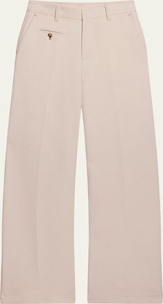 Helmut Lang Wide-Leg Cotton Sailor Trousers