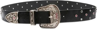 Pinko Cintura con fibbia decorata - Nero
