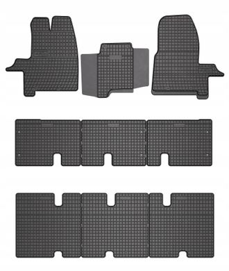 OEM Alfombras De Goma Ford Transit Mk8 2014-2025 8 9 Plazas 3 Filas Et