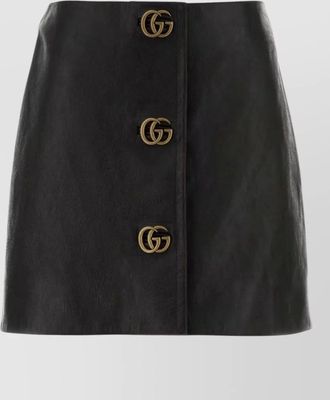 Gucci leather mini skirt