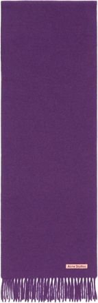 Acne Studios fringed scarf - Purple