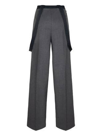 Dondup Tecla suspenders trousers - Grey