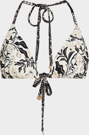Ramy Brook Printed Nikoleta Triangle Bikini Top