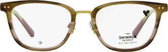 Shinola SH27000 Memory Metal Acetate Eyeglasses - Brown