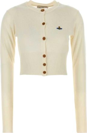 Vivienne Westwood Ivoor Wol Vest - Dames - Vesten - Beige - XS - Wol - Truien & Vesten