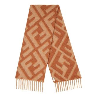 Fendi (WMNS) Fendi FW25 FF Scarf FF Alpaca and Wool Scarf Brown FXT460AYKQF1U6S