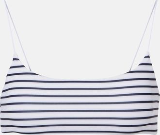 JADE Swim Micro Muse striped bikini top
