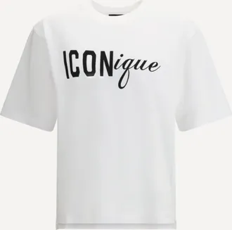Dsquared2 T-shirt in cotton with Icon graphic print Male L