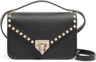 Valentino Garavani Small Rockstud Calfskin Shoulder Bag