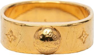 Louis Vuitton Gold Band Ring (Pre-Owned)