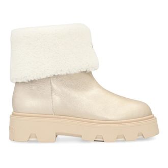 Moncler Winter Boots, female, Gray, 7 UK, Aurea Shearling Boots
