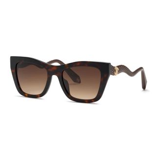 Roberto Cavalli Sunglasses, female, Brown, 54 MM, Cat-Eye Sunglasses Brown/Yellow Gradient