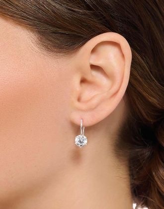 Thomas Sabo Orecchini in argento sterling con pietra bianca